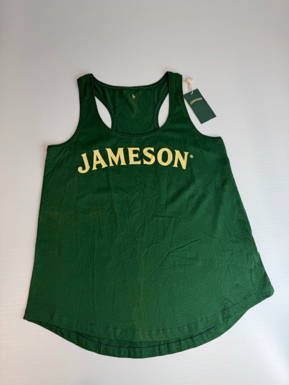 Jameson Tank Top Women Large Spell Out Taste Responsibly Collect Party Gym Ni